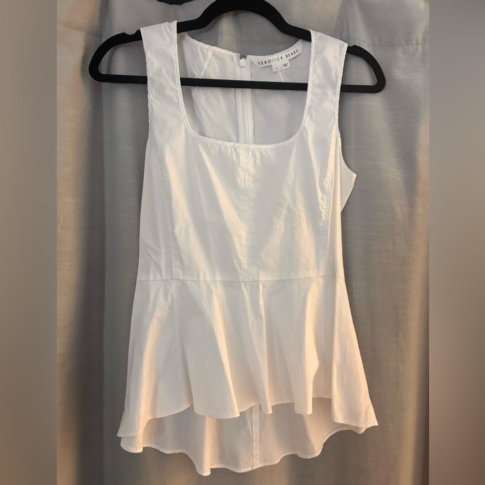 Veronica beard peplum tank